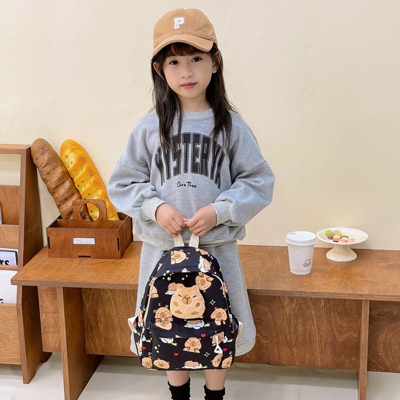 Jardín de infantes mochila de dibujos animados lindas muñecas de delfín de agua mochila de bebé impresión de aire extranjero mochila de niños