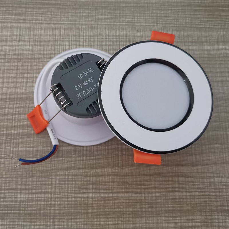 Hogar downlight de 2,5 pulgadas lámpara de techo LED 3W5W agujero 8cm agujero de la lámpara de 2 pulgadas pequeño downlight decoración del hogar ojo de ganado agujero de la lámpara