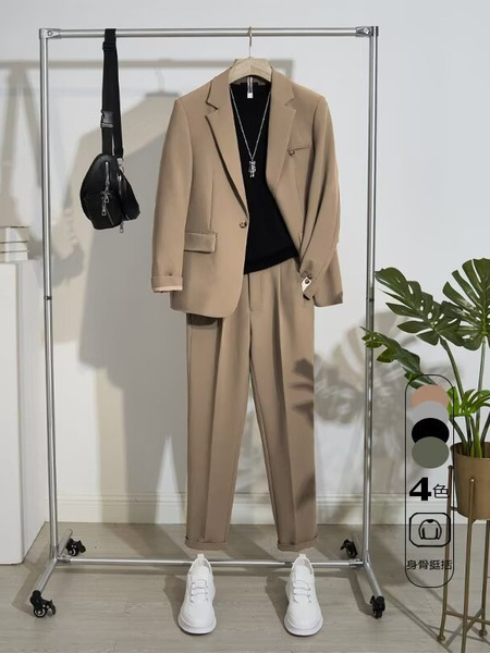 Men's casual autumn demi-season classic suit
