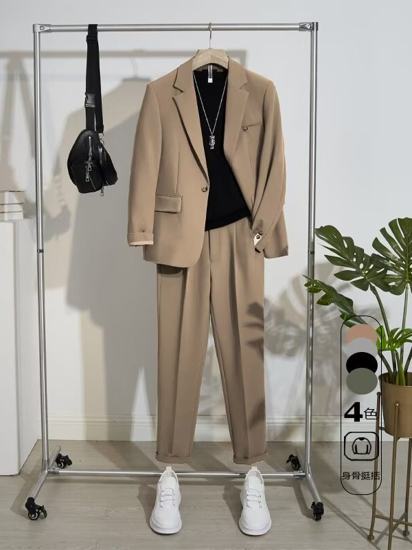 Men's casual autumn demi-season classic suit