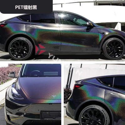 Full Car Film Factory Wholesale, Auto Color Change Film - pet-laser-black-15216m
