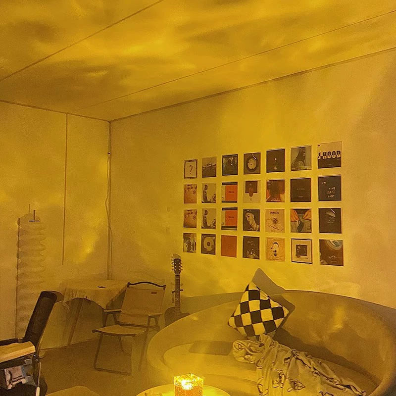 Night Light Cube Projector — Starry Sky Lamp, Remote Control, RGB/Warm, USB/Plug Options