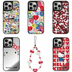 CASETi x ハローキティ ケースチェーン付き KT猫スマホケース iPhone17ProMax/Apple16/15対応
