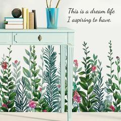 少女心臥室陽台裝飾清新熱帶綠植花朵吊飾玄關臥室牆貼紙自粘