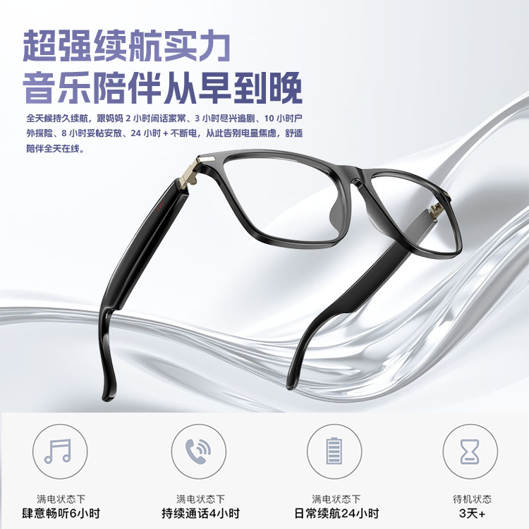 亚马逊热卖ai人工智能蓝牙眼镜支持100+多国语言实时翻译蓝牙眼镜|undefined
