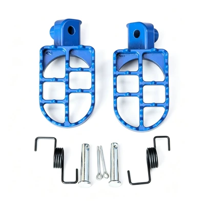 Motosiklet ləvazimatları və aksesuarları Footrests for Small and Medium-Sized - aluminum-pedals-blue