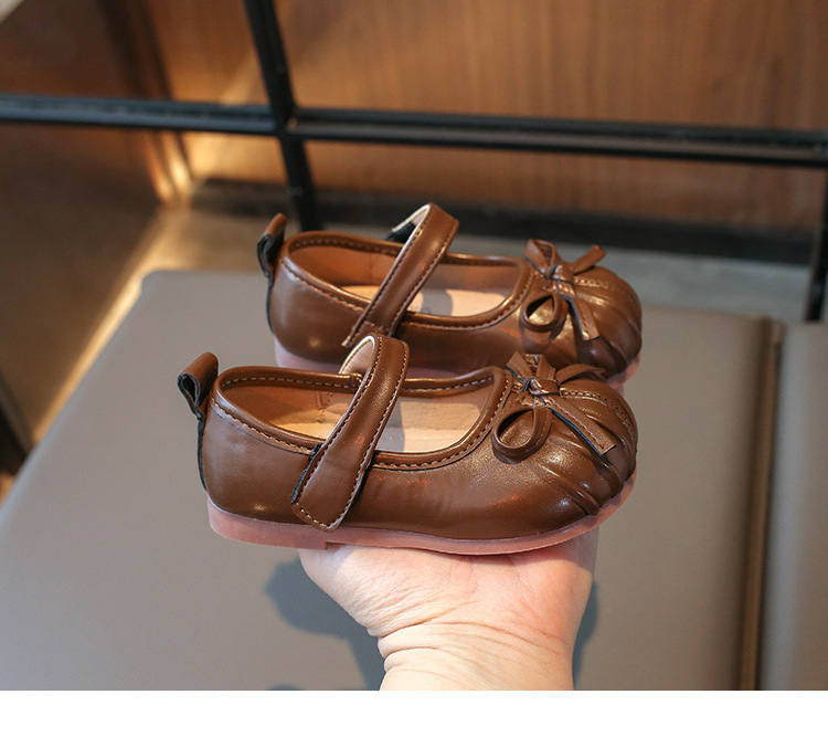 Mocassins en cuir pour filles avec semelle souple princesse_voghion.com