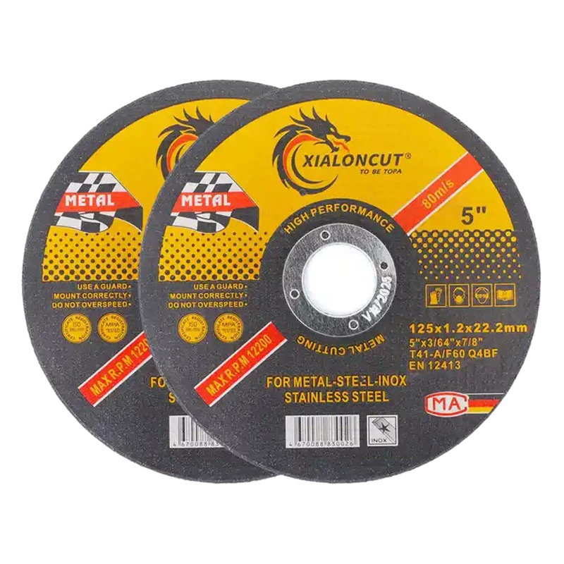 Производитель экспортирует 5-дюймовый отрезной круг из нержавеющей стали типа 125, 125x1,2x22 мм, с двойной сеткой из смолы.