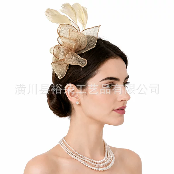 eBay Amazon best-selling European and American bridal wedding headpieces, party headwear, and women's hair accessories for horse racing festivals