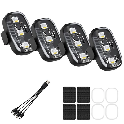 Other lights light motorcycle electric vehicle accessories - 4-lights-1-remote-control