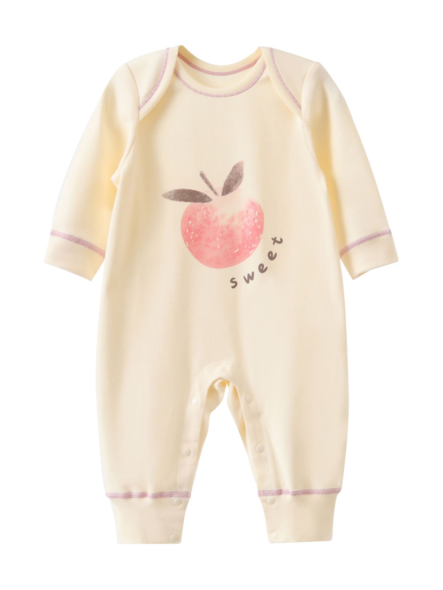 Newborn autumn and winter new clothes infant 0 pressure Shu velvet long-sleeved jumpsuit baby off-shoulder romper