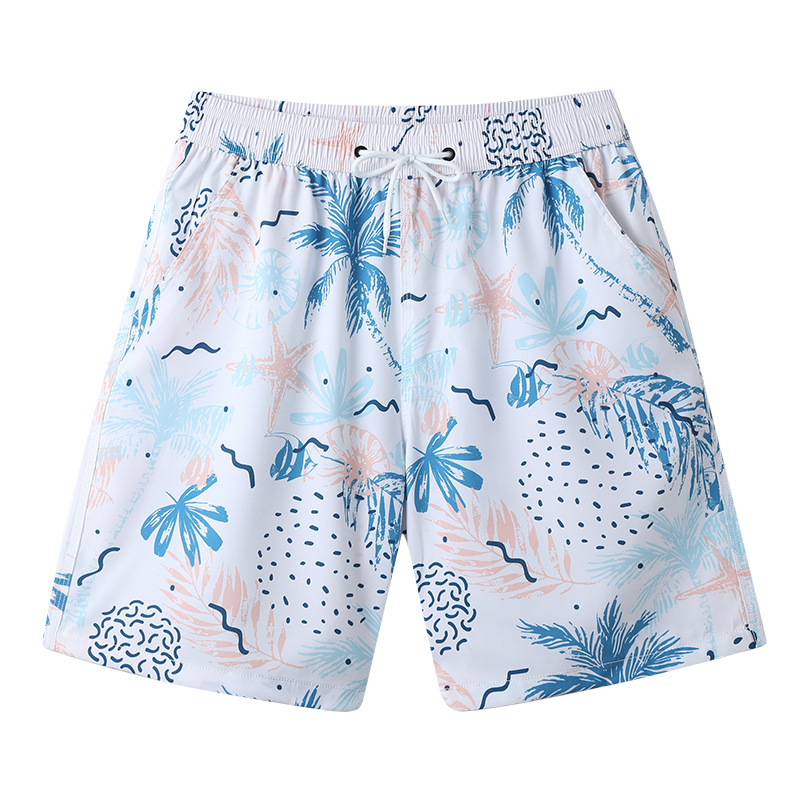 Pantalones de playa para hombres de surf natación rápida secado corto tela elástica para correr deporte impresión en el hogar pantalones de ropa de cama