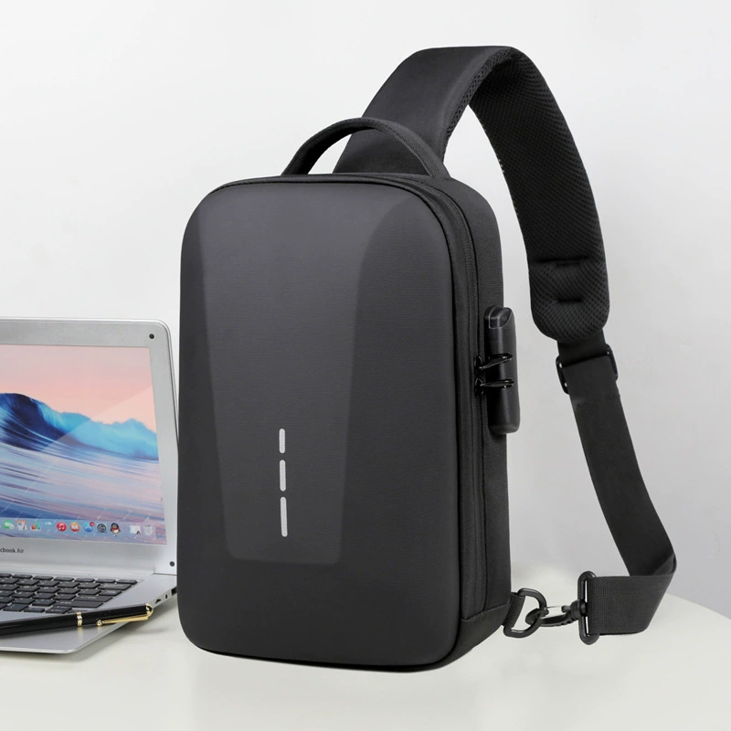 Мужская сумка на грудь, рюкзак, однплечная сумка с USB-зарядкой, защитная сумка, ремень для сумки, противоугонная