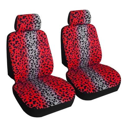 Amazon's Best-Selling Leopard Print Universal seat cover - red-two-seater-universal