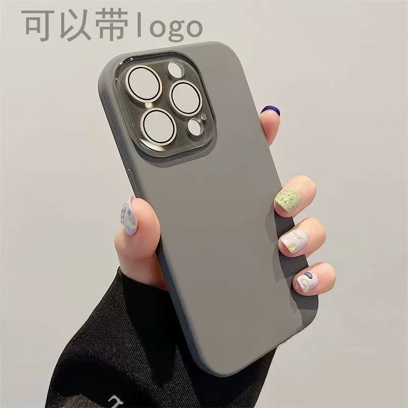 Apple совместимый чехол из силикона для iPhone 16, объектив, 16promax, iphone, защита от падения