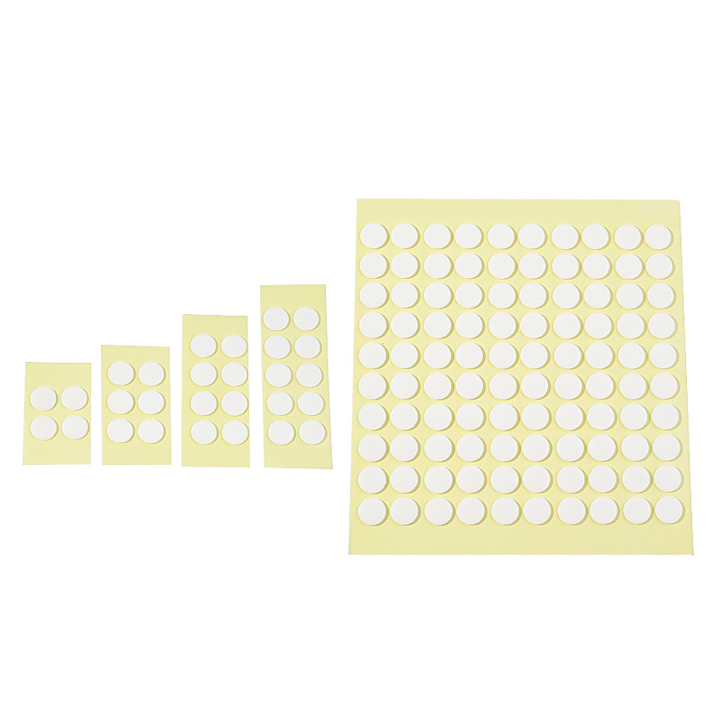 Transparente redondo acrílico adhesivo de doble cara punto extraíble sin costura nano adhesivo etiqueta engomada de la taza de agua decoración del coche Decoración