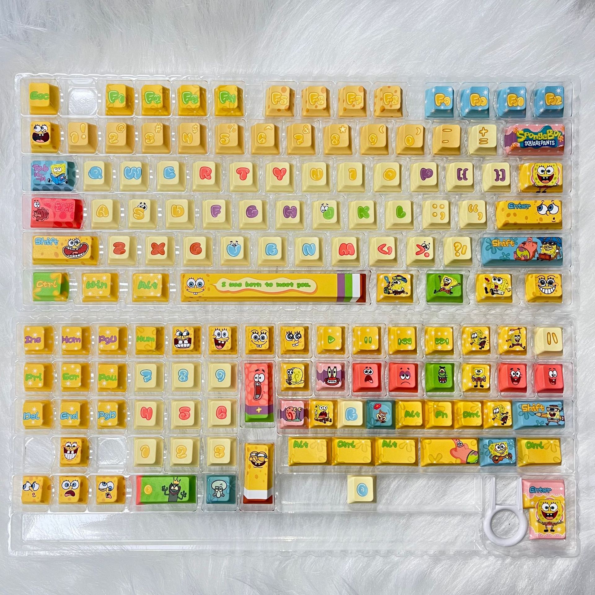 Sponge cartoon cute high quality compatible mechanical keyboard