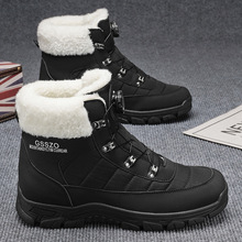 精选棉鞋跨境48大码男鞋冬季高帮雪地靴男加绒加厚保暖靴子