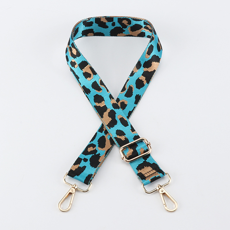 New Bag With Thickened Canvas Leopard Print Creative 38MM Single Shoulder Crossbody Adjustable Pressure Reducing Wide Shoulder Strap_voghion.com