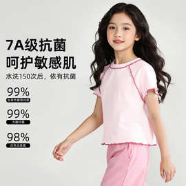 儿童短袖t恤女童2026新款女孩夏季半袖衣服小童体恤夏装短款上衣
