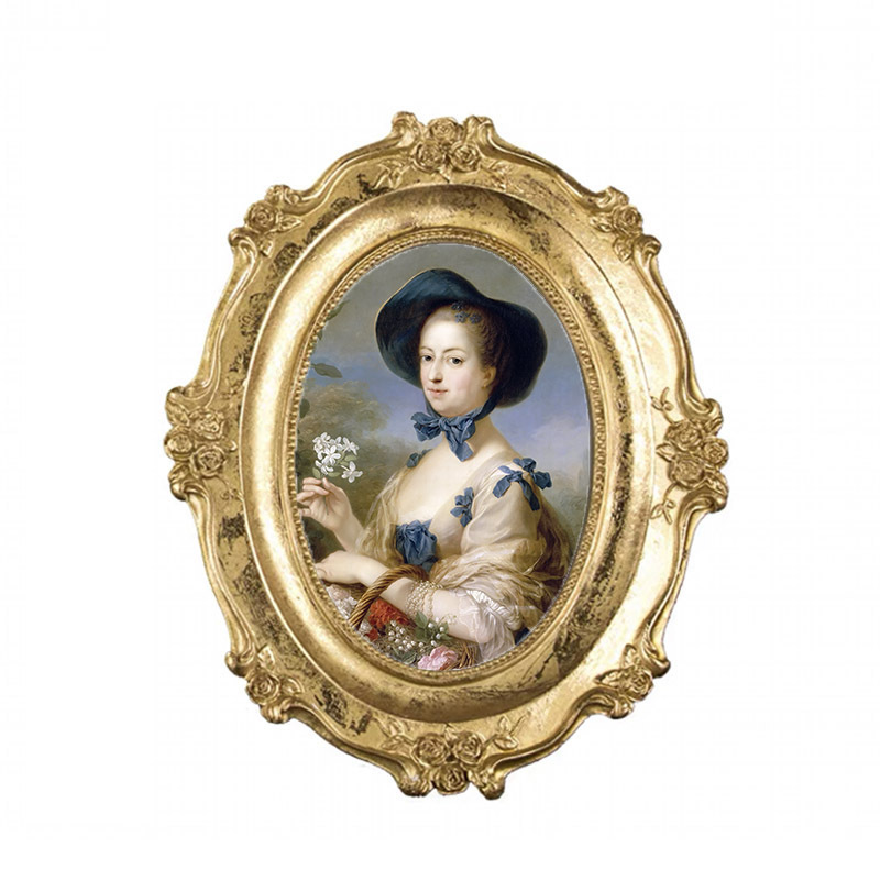 European-style carved Victorian style resin relief picture frame craft home decor soft furnishings accent piece tabletop decoration