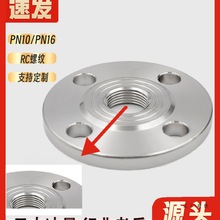 304不锈钢内丝法兰片内螺纹法兰内牙丝扣法兰DN15 DN25 DN32 DN50