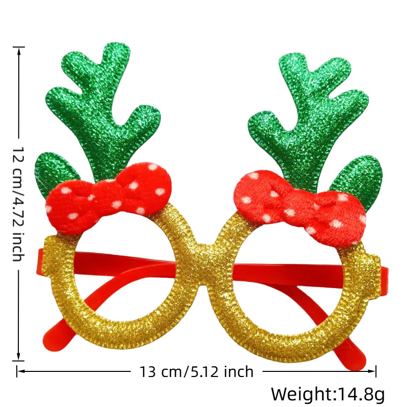 빨간 나비넥타이와 녹색 뿔(빨간색 프레임/검은색 프레임)