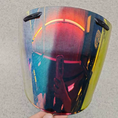 Motorcycle Sun Protection Color — Dəbilqə (Kaska) aksesuarları - transparent-color-changing-aurora-red