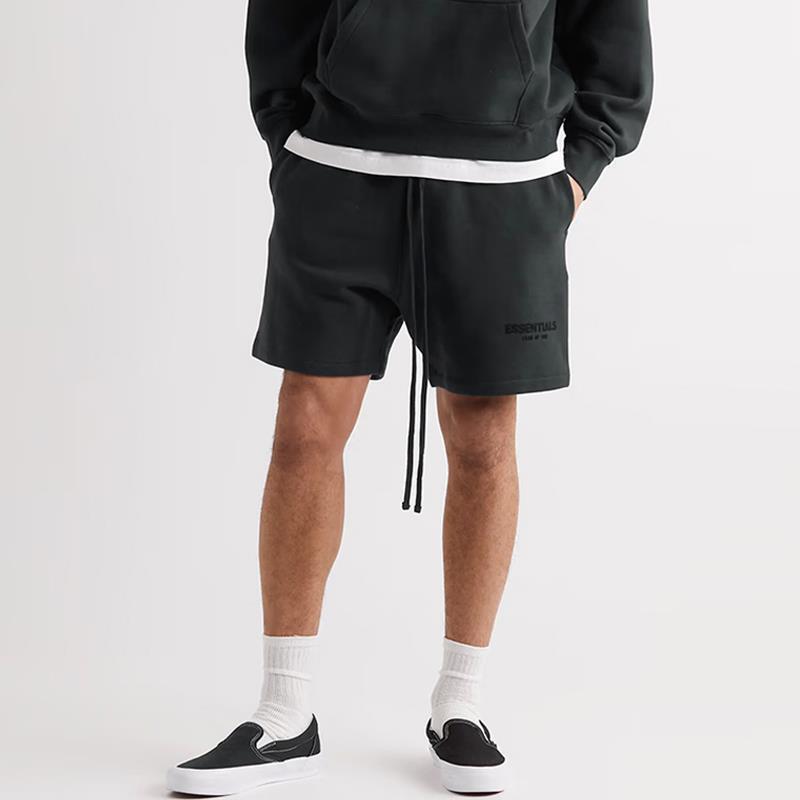 Trendy Brand In-Stock Essentials Letter-Print Shorts American-Style Summer Unisex Loose Sports Casual Pants