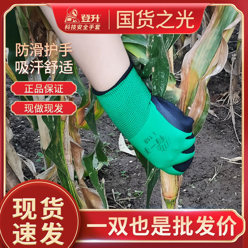 Guantes especiales para la recolección de maíz guantes de rotura de maíz antideslizante transpirable jardín maíz recogiendo guantes secos de granja