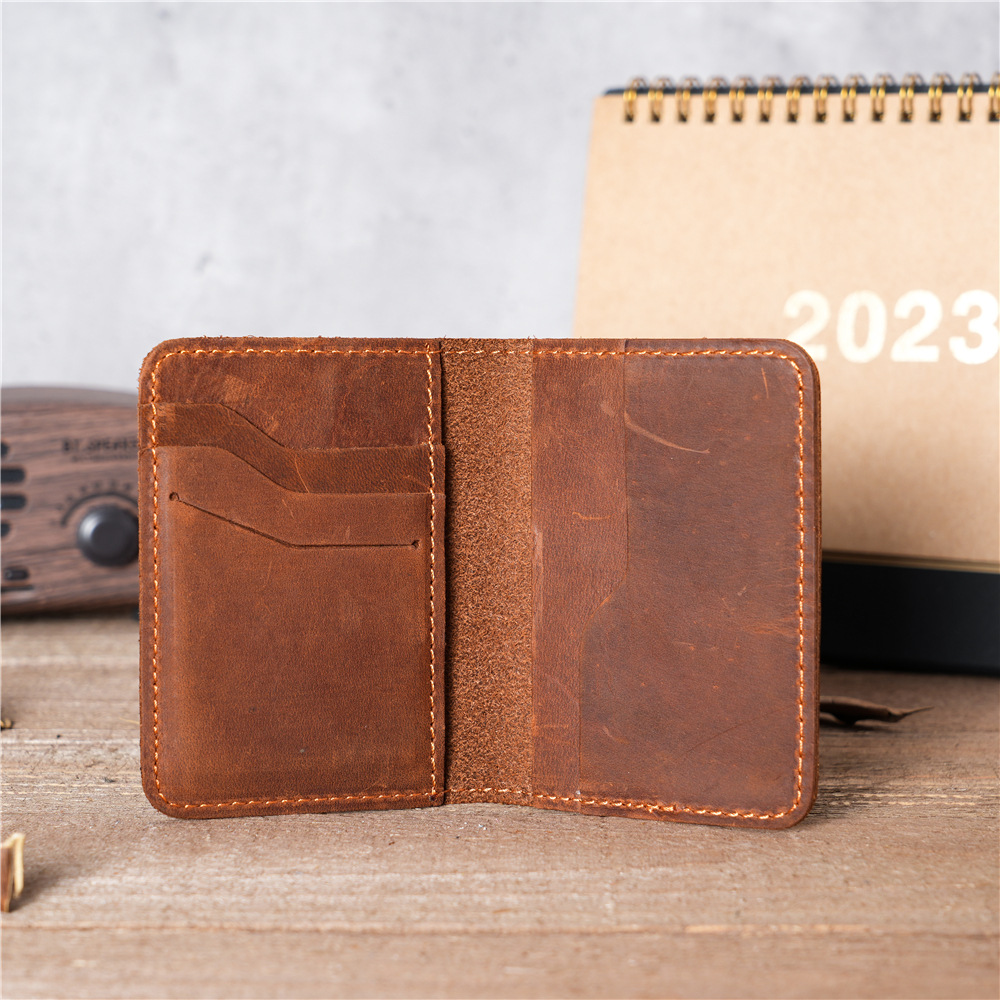 NT003 card holder men's genuine leather large capacity multi-card slot document slot cowhide bank card credit card holder leather case new