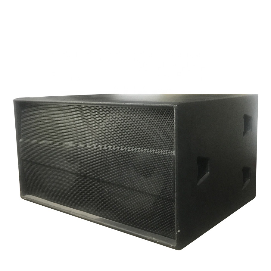 Doble 18 pulgadas subwoofer etapa altavoz de frecuencia completa Super Bass rendimiento al aire libre Barra de audio salón de banquetes