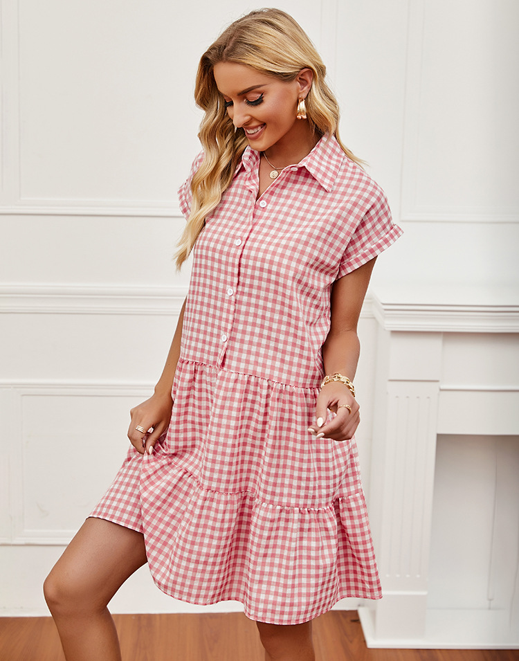 able Collar Loose Shirt Dress NSCX72570