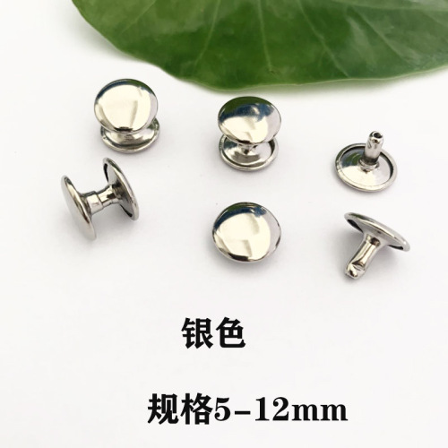 Wholesale double-sided rivet luggage diy metal accessories bag with handle bag paper box fixed pair of knock-on rivets