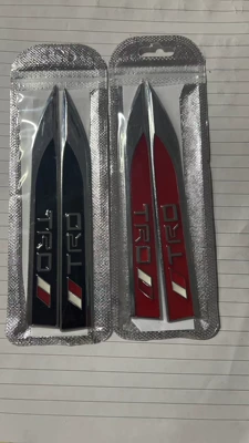 Plate Side Label Blade Decorative | Body sticker - pair-tro-red