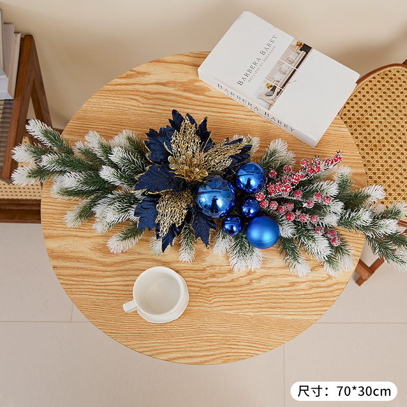 純粋なPEクリスマス藤条牛角クリスマス装飾品暖炉階段飾りクリスマス藤条シミュレーション装飾品|undefined