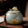 定制家用陶瓷中式茶罐
