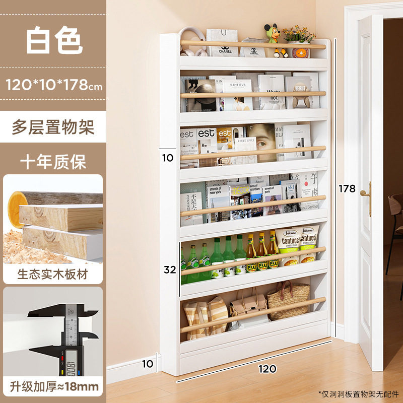 Puerta de madera sólida trasera estante de libros doméstico super delgado piso integrado contra la pared estante de almacenamiento pasillo estrecho estante de exhibición de gabinete de hendidura