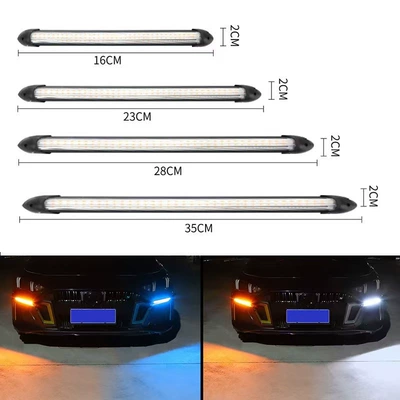 Super Parlaq Yumşaq İşıq Zolağı, Axan Su Dönmə Siqnalı, Start Skaning Avtomobil LED Dekorativ İşığı