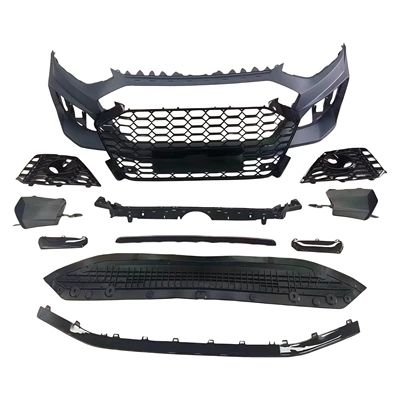 20-22 models suitable for Audi A4L, modified with an RS4-style front bumper, front grille, and front fascia (Big Surrounded) - 20-25-model-rs4-front-bumper-with-grille