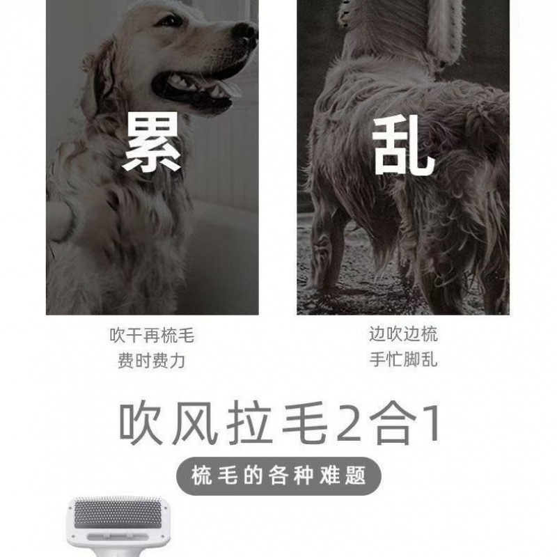 宠物吹风拉毛神器狗狗速干一体蓬松吹风机梳毛器猫咪洗澡吹干|undefined