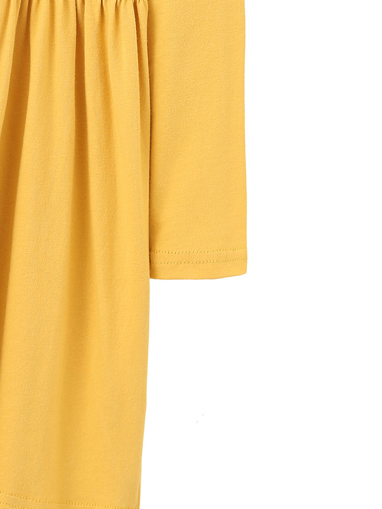 Vestido de otoño de niñas ropa infantil europea y americana estilo extranjero cuello redondo mangas largas vestido de princesa casual vestido de niños lindos vestido
