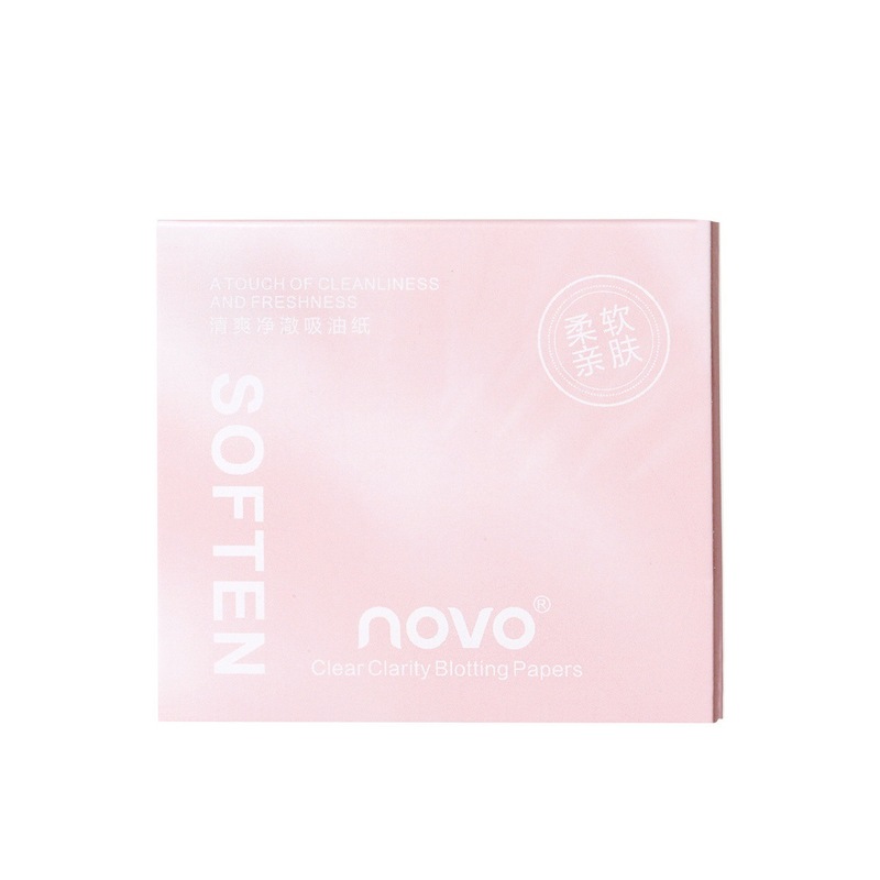 NOVO さわやか油吸収紙フェイシャルミラー交換パウダーパフフェイシャルオイルコントロール油吸収紙箱入りポータブル|undefined