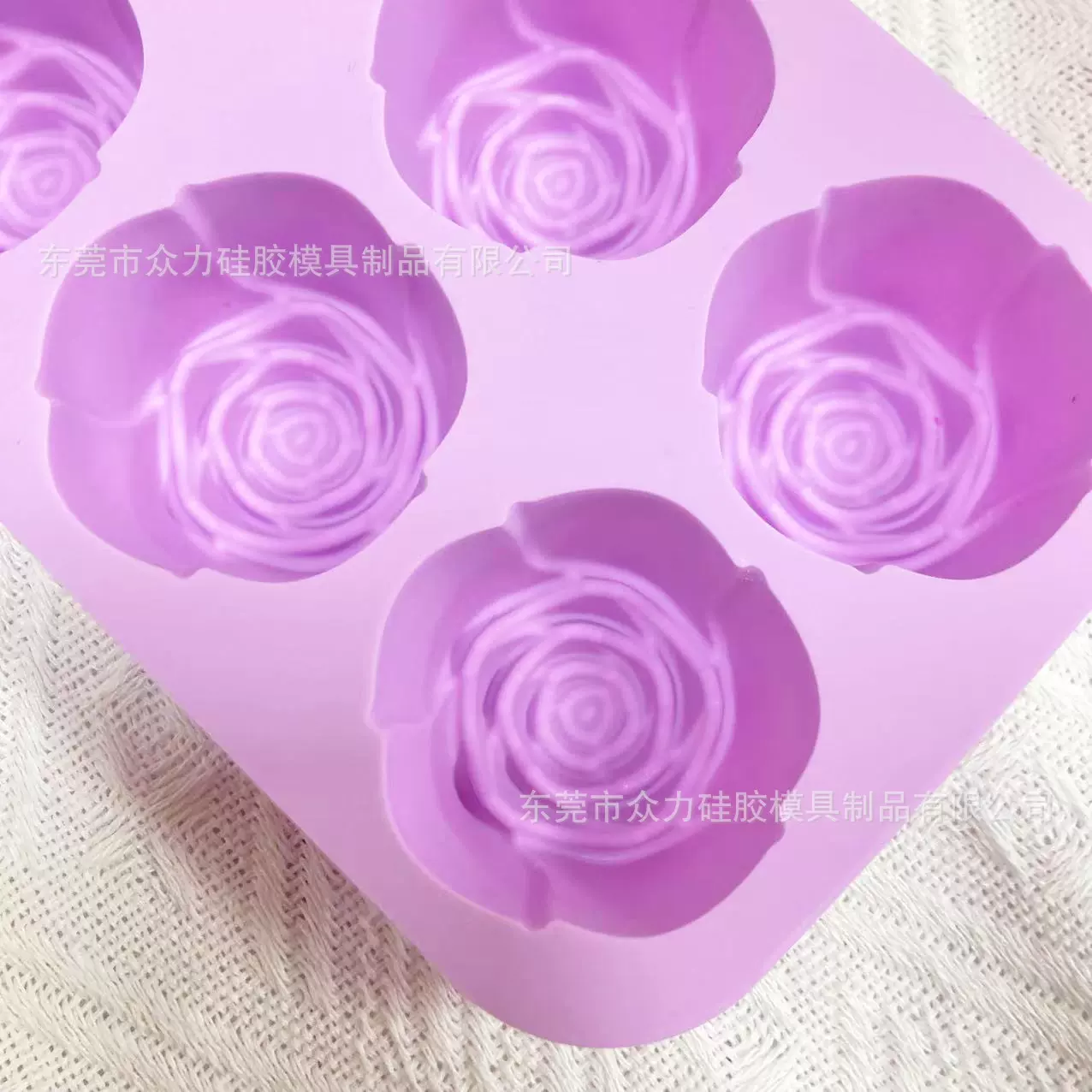 现货10连花朵硅胶慕斯模具果冻布丁钵仔糕白凉粉模蛋糕烘培工具