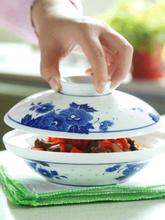 青花陶瓷饭碗老式创意家用碗景德镇复古釉下彩餐具玲珑套装碗大号
