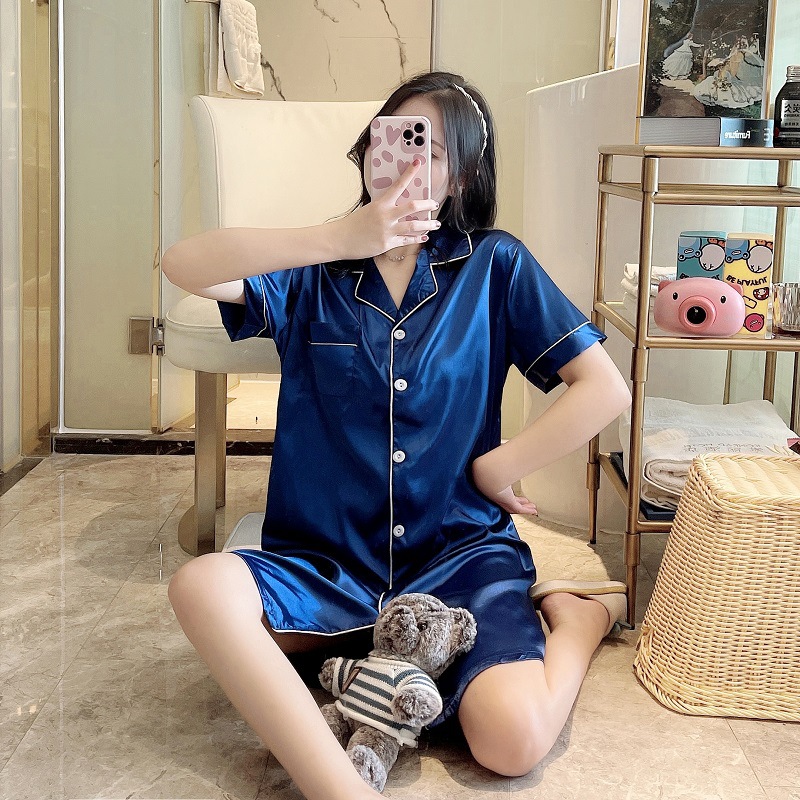 셔츠 원피스 로얄 블루