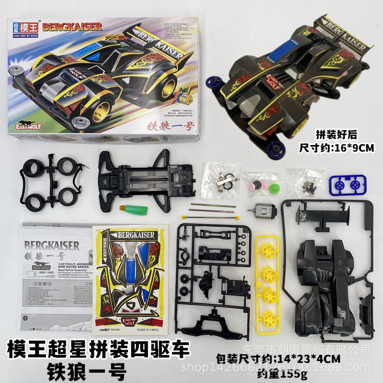 Model King assembled racing car-Iron Wolf No. 1