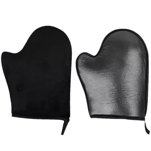 Body lotion, massage gloves, tanning oil, quick application tool, sunscreen rub, essential oil, lazy massage flocking tool