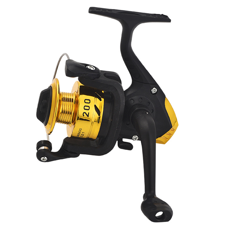Tipo 200 con lenza, mulinello da spinning, attrezzatura, canna da pesca con esche artificiali, mulinello da pesca_voghion.com