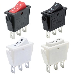 Boat-Shaped Switch Kcd3 Three-Speed Three-Pin Rocker Switch 3-Pin 3-Speed Boat-Shaped Switch 14*31mm Three-Section